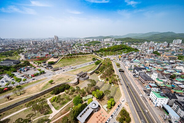 수원화성 일원 전경.ⓒ경기타임스