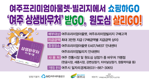 ‘2026년 여주 상생바우처’ 운영 개시ⓒ경기타임스