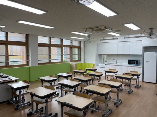 사진) 수원초등학교에 조성한 ‘학교돌봄터’ ⓒ경기타임스